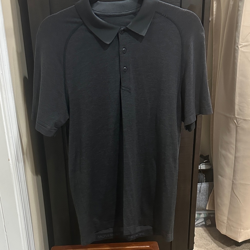 Men's Black Lululemon Polo Shirt